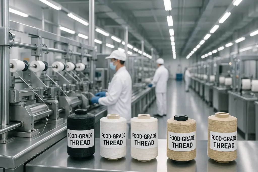 استانداردهای بهداشتی در تولید نخ‌های مورد استفاده در محصولات خوراکی