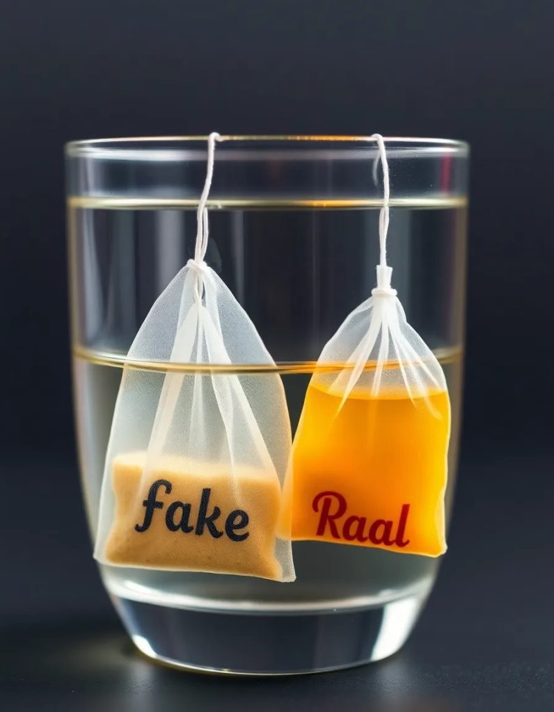 چطور تشخیص دهیم چای تی بگ تقلبی است